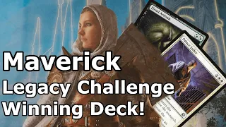 MAVERICK WON A CHALLENGE!  Legacy Abzan Maverick with Dneely's Legacy Challenge Winning Decklist MTG