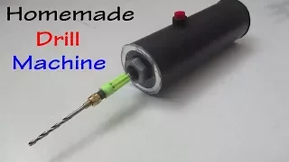 How to make a Mini Drill Machine in 5 minutes at Home | Simple Method