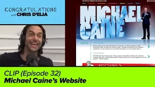 CLIP: Michael Caine's Website - Congratulations with Chris D'Elia