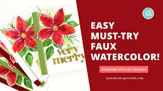 WOW Easy MUST-TRY Faux Watercolor!