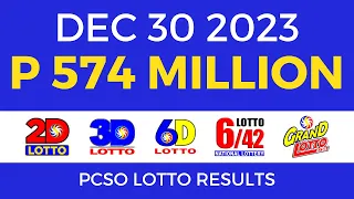 Lotto Result December 30 2023 9pm PCSO