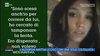 L'ultimo saluto a Mattia , ucciso dalla fidanzata - La vita in diretta 07/10/2022