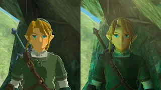 Zelda Breath of the Wild | Cel Shading Glitch | Punto del juego sin Cel Shading