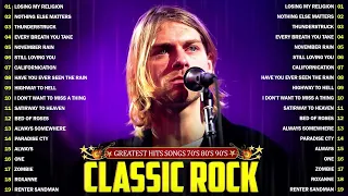 Nirvana, Bon Jovi, Queen, Aerosmith, The Police, U2, The Police🔥 Best Classic Rock Songs 70s 80s 90s
