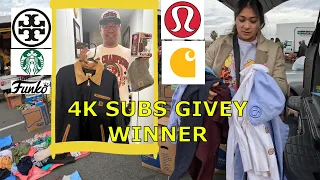 JACKPOT!!!Lulu Lemon,VINTAGE Tees Bought and SOLD Immediately. 4K SUBS WINNER Announced.