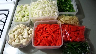 How to store vegetables in the fridge | Indian Kitchen | Storing vegetables for the week Part- 1