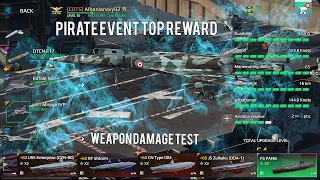 Modern Warships Pirate Event top reward bomber Mirage IVP damage test