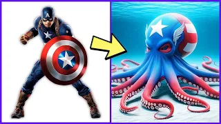 AVENGERS But OCTOPUS 🦑 VENGERS 🔥 ALL CHARACTERS ( MARVEL & DC ) 2024