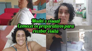 Mudei o visual e comecei os preparativos pra receber visita