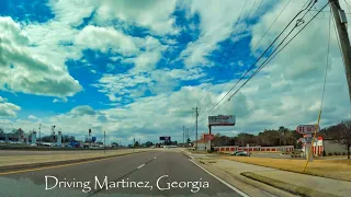 Quick Drive Through Martinez, Georgia - 4K USA