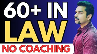 How I Scored Exemptions (60+ Marks) in Law (Foundation, Inter & Finals) | Self Study - No coaching !