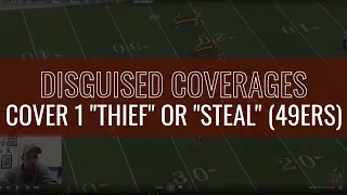 Disguised Coverages - Cover 1 "Thief" or "Steal" (49ers)