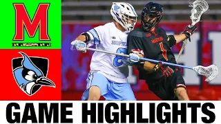 Maryland vs Johns Hopkins Lacrosse Highlights | 2023 College Lacrosse | NCAA Lacrosse
