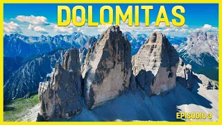 ❤❤De Senderismo en LOS DOLOMITAS. CINEMATIC RUTA TRAVEL. 3 CIMAS DE LAVAREDO. Dolomitas by WALK. 4k🤩