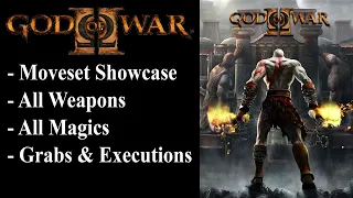 【God of War 2】Kratos Moveset Showcase All Weapons, Magics, Grabs & Executions