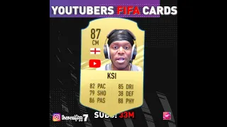 YouTubers FIFA Cards #shorts