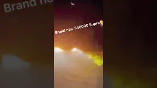 Show-off crashes new Supra at car meet😵‍💫😵‍💫 #fail #supra #car #crash #expensive