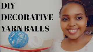 HOW TO MAKE YARN BALL 2020//YARN DECORATIVE BALLS//YARN Crafts Ballon BALLS//YARN ORBS