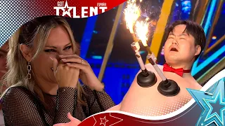 Los trucos de ESCÁNDALO de Mr. Uekusa revolucionan al jurado | Audiciones 4 | Got Talent España 2023