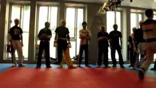 INTENSIVE POINT FIGHT DIDACTIC Footwork with belt and go.wmv