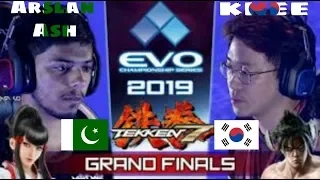 Arslan Ash vs Knee - The unknown God of tekken - EVO 2019 Grand Final