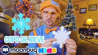 Especial Felices Fiestas - La Nevada Búsqueda del Tesoro de Blippi | Moonbug Kids en Español