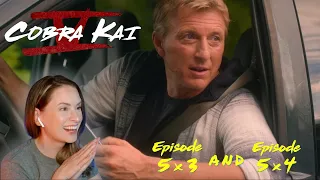 Cobra Kai 5x3 and 5x4 Reaction | "Playing With Fire" & " Downward Spiral"