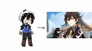 Twisted wonderland react to Yuu as Zhongli