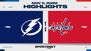 NHL Highlights | Lightning vs. Capitals - November 11, 2022