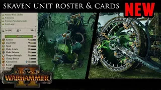 Total War: Warhammer 2 - Skaven Army Roster (Unit Models and Stat Cards)