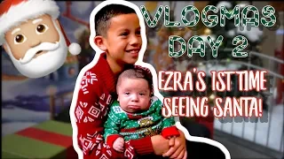 VLOGMAS DAY 2 | BABY MEETS SANTA FOR THE FIRST TIME | GLAMOUR FAMILY