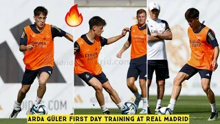 🔥 Arda Güler First Day Training at Real Madrid