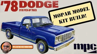 Round 2 / MPC Dodge D100 Truck / Ute Mopar Model Kit Build + Basic Weathering