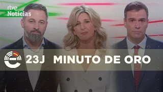 DEBATE - 23J: Así ha sido el MINUTO de ORO de DÍAZ (SUMAR), ABASCAL (VOX) y SÁNCHEZ (PSOE) | RTVE