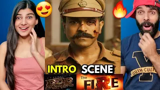 RRR RAM CHARAN FIRE INTRO SCENE REACTION | MASSSS🔥🔥🔥 Ram Charan Entry Scene Rrr Movie