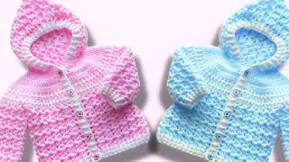 ¡OH My GOSH!! SUPER CUTE 🥰 CROCHET PATTERN/ Hooded sweater, cardigan, coat or jacket VARIOUS SIZES