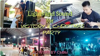 Lights and Sound for Victory and Christmas Party at Brgy Domrog. 🎉 Powered by CMDM. 🔊