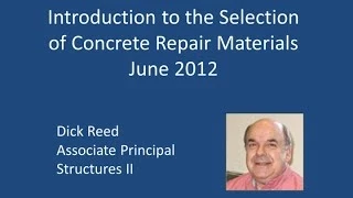 WJE Webinar Series: Introduction to the Selection of Concrete Repair Materials