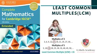 How to find out the LCM || Mathematics || Cambridge || IGCSE