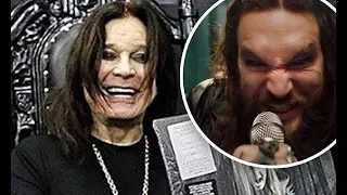 Ozzy Osbourne, 71, lets Jason Momoa take the mic in new music video... after rocker cancels an appea