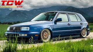 VW Golf MK3 US GLI Bagged on BBS Rims Project by Stefan