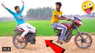 Must Watch New Funny Video 2021 Top New Comedy Video 2021 Try To Not Laugh Episode 181 By@MY FAMILY