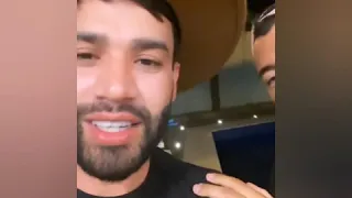 Gusttavo Lima e Thiago brava na maior resenha