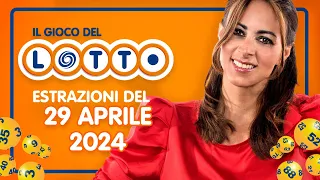 Estrazione in diretta del Gioco del Lotto e del Simbolotto di Lunedì 29 Aprile 2024