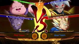 DRAGON BALL FighterZ Majin Buu,Beerus VS Super Baby 2,Vegeta Requested 2 VS 2 Fight