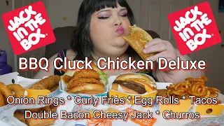 Jack In The Box BBQ Cluck Chicken Deluxe and Other Stuff Mukbang