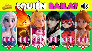 ¿Puedes Adivinar Quién Baila Mejor?🍄✨💎 Merlina, Ladybug, Princesa Peach, La Sirenita 2023, Elemental