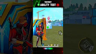 Testboy Character Ability Test 🔥 Good or Bad #shorts #freeefire