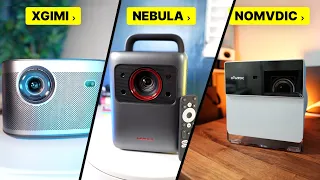 BEST 4K PROJECTOR FOR HOME THEATRE. XGIMI Horizon Pro vs Nebula Cosmos Laser 4K vs Nomvdic P1000