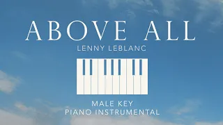 Above All | Lenny LeBlanc (Male Key) Piano Instrumental Cover with lyrics by GershonRebong